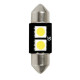 Lampa ΛΑΜΠΑΚΙ ΠΛΑΦΟΝΙΕΡΑΣ 12V 10x31mm HYPER-LED6 ΛΕΥΚΟ 2SMDx3chips (ΔΙΠΛΗΣ ΠΟΛΙΚΟΤΗΤΑΣ- CAN-BUS) 1ΤΕΜ.