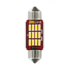 Lampa ΛΑΜΠΑΚΙ ΠΛΑΦΟΝΙΕΡΑΣ 12V 12x36mm 150lm ΛΕΥΚΟ MEGA-LED12 (ΔΙΠΛΗΣ ΠΟΛΙΚΟΤΗΤΑΣ- CAN-BUS) BLISTER 1ΤΕΜ.