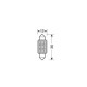 Lampa ΛΑΜΠΑΚΙ ΠΛΑΦΟΝΙΕΡΑΣ 12V 12x36mm 150lm ΛΕΥΚΟ MEGA-LED12 (ΔΙΠΛΗΣ ΠΟΛΙΚΟΤΗΤΑΣ- CAN-BUS) BLISTER 1ΤΕΜ.