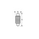 Lampa ΛΑΜΠΑΚΙ ΠΛΑΦΟΝΙΕΡΑΣ 12V 15x41mm 360lm HYPER-LED27 ΛΕΥΚΟ (ΔΙΠΛΗΣ ΠΟΛΙΚΟΤΗΤΑΣ) 1ΤΕΜ.