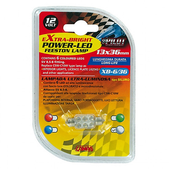 Lampa ΛΑΜΠΑΚΙ ΠΛΑΦΟΝΙΕΡΑΣ 6 LED 13x35mm
