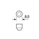 Lampa ΛΑΜΠΑΚΙ ΠΛΑΦΟΝΙΕΡΑΣ 6 LED 13x35mm