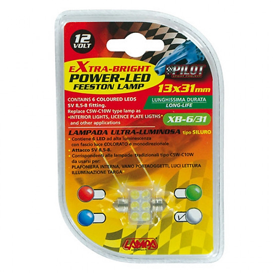 Lampa ΛΑΜΠΑΚΙ ΠΛΑΦΟΝΙΕΡΑΣ 6 LED 18x31mm