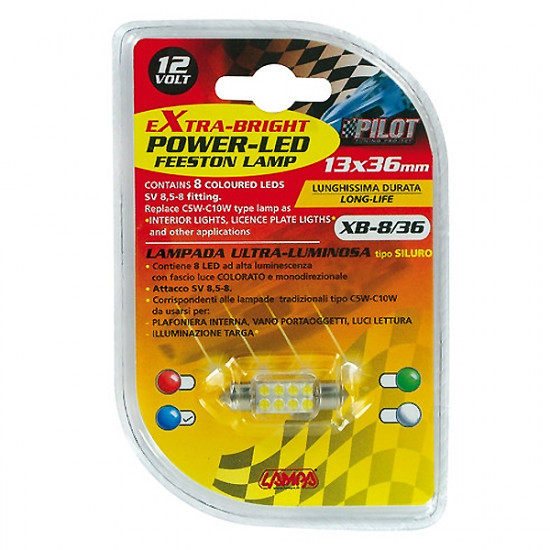 Lampa ΛΑΜΠΑΚΙ ΠΛΑΦΟΝΙΕΡΑΣ 8 LED 13x35mm