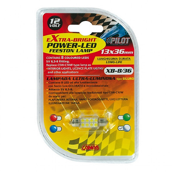 Lampa ΛΑΜΠΑΚΙ ΠΛΑΦΟΝΙΕΡΑΣ 8 LED 13x35mm