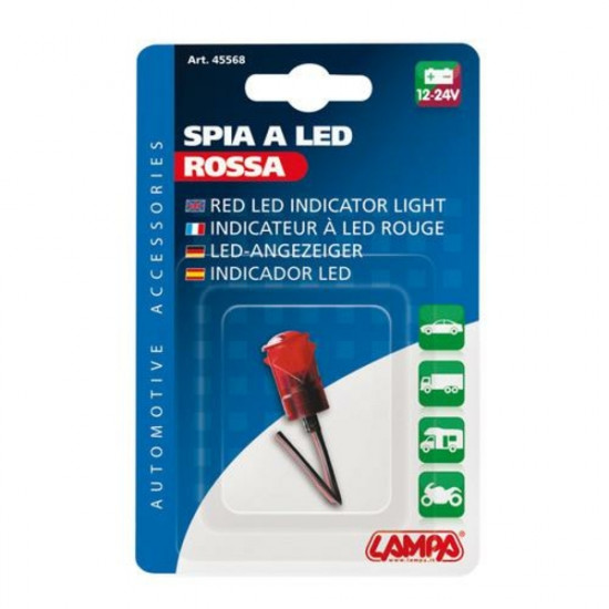 Lampa ΛΑΜΠΑΚΙ ΣΥΝΑΓΕΡΜΟΥ 12/24V 14mm ΚΟΚΚΙΝΟ