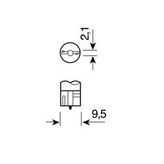 Lampa ΛΑΜΠΑΚΙ T10 HYPER-LED 12 CANBUS