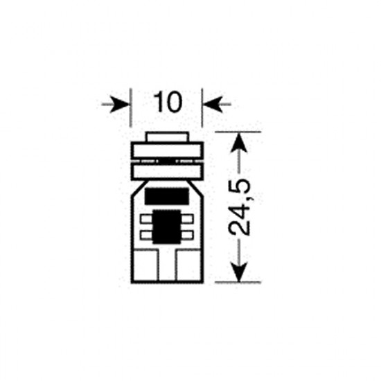 Lampa ΛΑΜΠΑΚΙ T10 HYPER-LED 12 CANBUS