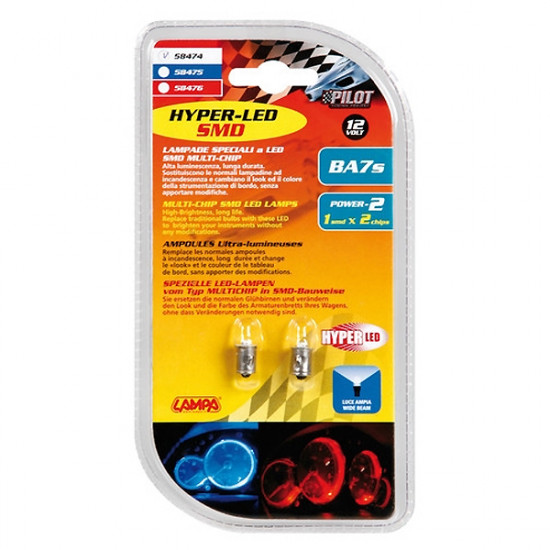 Lampa ΛΑΜΠΑΚΙ T3 HYPER-LED ΚΟΚΚΙΝΟ ΦΩΣ POWER2
