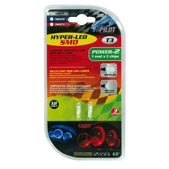 Lampa ΛΑΜΠΑΚΙ T3 HYPER-LED ΛΕΥΚΟ ΦΩΣ POWER2