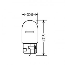 Lampa ΛΑΜΠΑΚΙΑ 12V/21W WY21W W3X16d