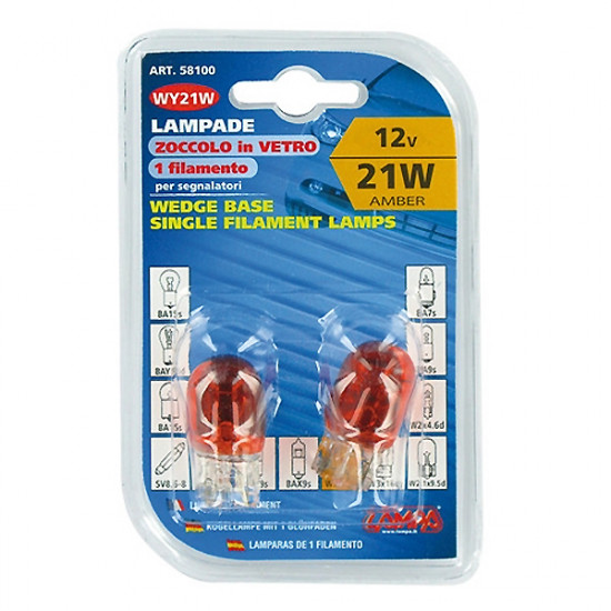 Lampa ΛΑΜΠΑΚΙΑ 12V/21W WY21W W3X16d