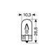 Lampa ΛΑΜΠΑΚΙΑ 12V/WB5W 5W W2.1x9.5d ΜΠΛΕ