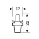 Lampa ΛΑΜΠΑΚΙΑ ΜΕ LED B8.5d ΛΕΥΚΟ ΦΩΣ ΚΑΡΦΙ