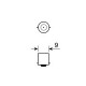 Lampa ΛΑΜΠΑΚΙΑ ΜΙΝΙΟΝ 12V T4W BA9s ΜΩΒ