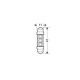 Lampa Λαμπάκια Πλαφονιέρας  24-30V SV8,5-8 10x41mm 216lm HYPER-LED (Διπλής Πολικότητας) Σακουλάκι 20τεμ