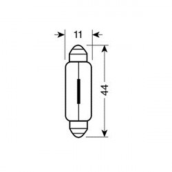 Lampa ΛΑΜΠΑΚΙΑ ΣΩΛΗΝΩΤΑ 10W/12V SV8,5x8