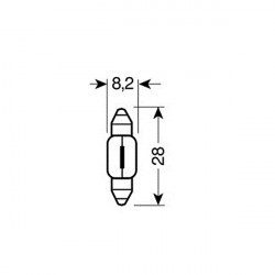 Lampa ΛΑΜΠΑΚΙΑ ΣΩΛΗΝΩΤΑ 15W/12V SV7-8 8x28mm