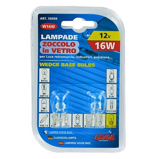 Lampa ΛΑΜΠΑΚΙΑ W16W 12V W2.1x9.5d