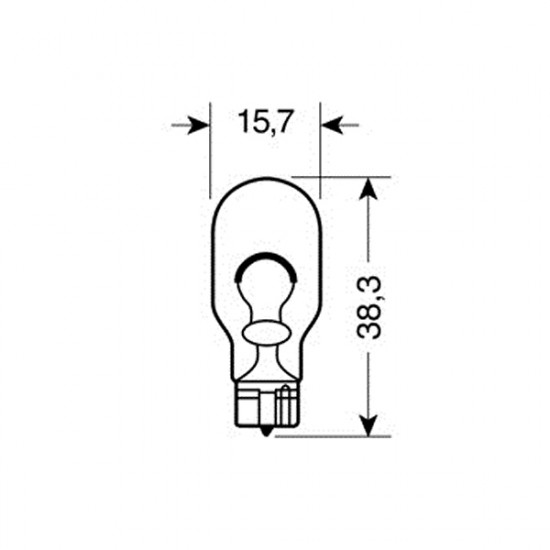 Lampa ΛΑΜΠΑΚΙΑ W16W 12V W2.1x9.5d