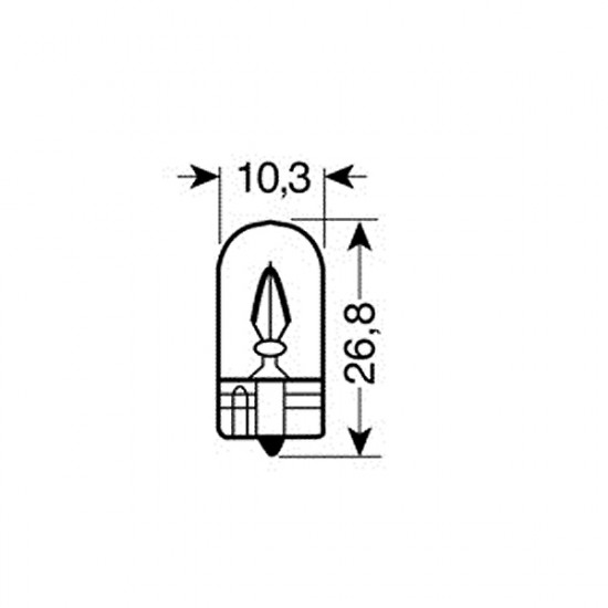 Lampa ΛΑΜΠΕΣ Τ10 12V W3W 10 ΤΕΜ.