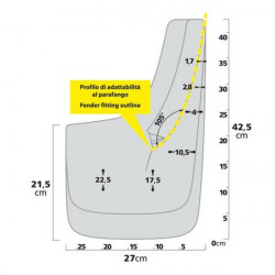 Lampa ΛΑΣΠΩΤΗΡΕΣ SPLASH-GUARDS CONTOUR SUV 27x42,5cm TYPE-6 2ΤΕΜ.