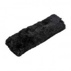 Lampa ΜΑΞΙΛΑΡΑΚΙ ΖΩΝΗΣ ΜΑΥΡΟ ΓΟΥΝΙΝΟ ΧΝΟΥΔΩΤΟ SHEEPSKIN (26x9 cm) - 1ΤΕΜ.