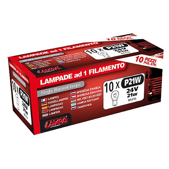 Lampa ΜΟΝΟΠΟΛΙΚΗ ΛΑΜΠΑ P21W 24V/21W (BAU15s)