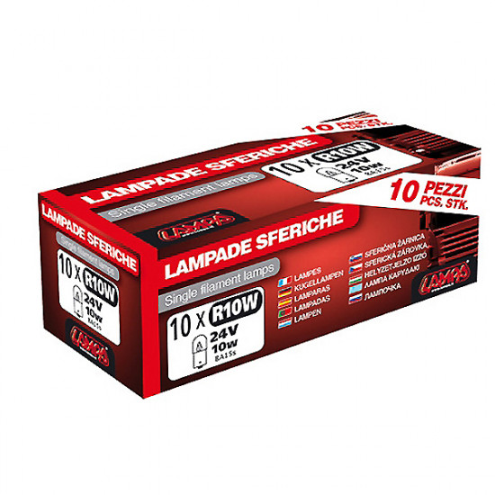 Lampa ΜΟΝΟΠΟΛΙΚΗ ΛΑΜΠΑ R10W 24V/10W (BA15s)