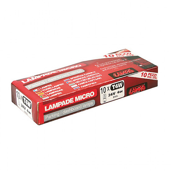 Lampa ΜΟΝΟΠΟΛΙΚΗ ΛΑΜΠΑ T4W 24V/4W (BA9s)