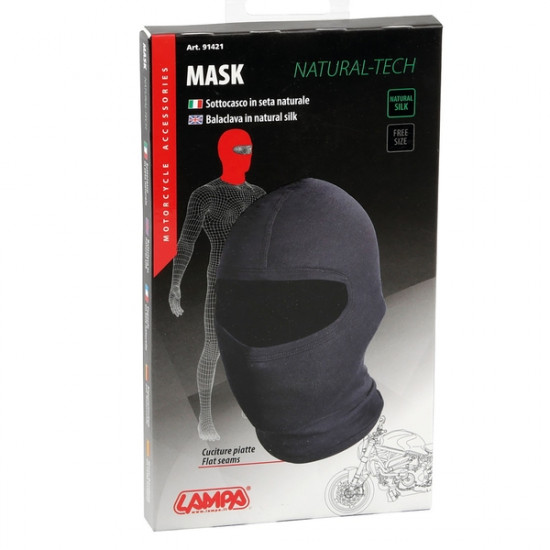 Lampa ΜΠΑΛΑΚΛΑΒΑ MASK-PLUS ΜΑΥΡΗ 100- SILK (ΜΕΤΑΞΩΤΗ)