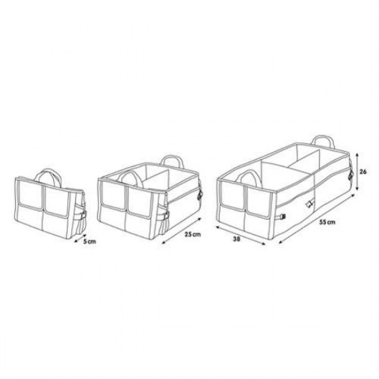 Lampa ORGANIZER ΠΟΡΤ ΜΠΑΓΚΑΖ DELUXE (L) 55 Χ 38 cm