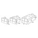 Lampa ORGANIZER ΠΟΡΤ ΜΠΑΓΚΑΖ DELUXE (L) 55 Χ 38 cm