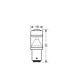 Lampa P21/5W 10-30V BAY15d 60/340lm ΔΙΠΟΛΙΚΟ ΚΟΚΚΙΝΟ ΔΙΑΘΛΑΣΗΣ MEGA-LED 54 CREE-LED BLISTER 1ΤΕΜ.