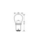 Lampa P21/5W 9-32V BAY15d MEGA-LED16 180LM ΔΙΑΘΛΑΣΗΣ ΛΕΥΚΟ (ΔΙΠΟΛΙΚΟ) BLISTER 2ΤΕΜ.