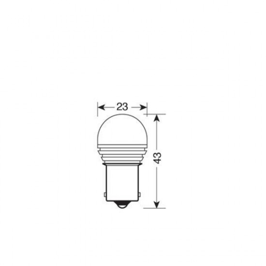 Lampa P21W 10-30V BA15s 400lm ΜΟΝΟΠΟΛΙΚΟ ΛΕΥΚΟ ΔΙΑΘΛΑΣΗΣ MEGA-LED 9 BLISTER 1ΤΕΜ.