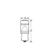 Lampa P21W 10-30V BA15s 750lm Μονοπολικό Κόκκινο (STOP) Διάθλασης MEGA-LED 54 CREE-LED BLISTER 1τεμ.