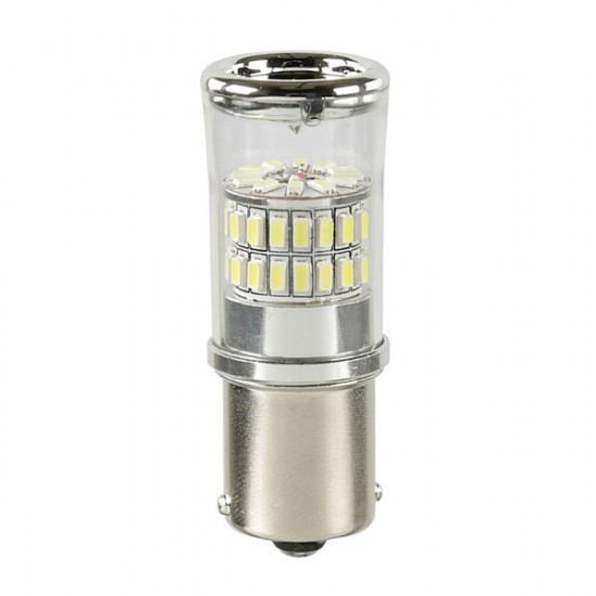 Lampa P21W 12-28V BA15s MEGA-LED48 6.500K 370LM ΔΙΑΘΛΑΣΗΣ (ΜΟΝΟΠΟΛΙΚΟ-ΔΙΠΛΗΣ ΠΟΛΙΚΟΤΗΤΑΣ) BLISTER 1ΤΕΜ.