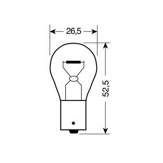 Lampa P21W 12V 21W BAU15s ΜΟΝΟΠΟΛΙΚΟ CHROME SERIES ΚΑΘΡΕΠΤΗΣ ΜΟΝΟΠΟΛΙΚΟ-ΠΑΡΑΚΕΝΤΡΟ ΛΕΥΚΟ ΦΩΣ BLISTER 2ΤΕΜ.