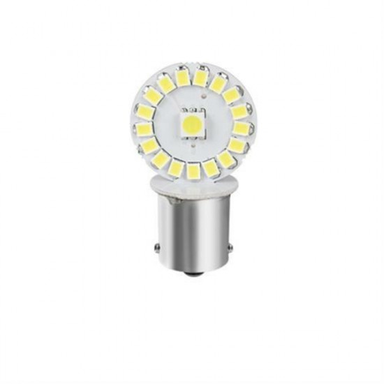 Lampa P21W 24-28V BA15s 260lm ΜΟΝΟΠΟΛΙΚΟ ΛΕΥΚΟ ΔΙΑΘΛΑΣΗΣ HYPER-LED102  2ΤΕΜ.