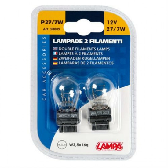 Lampa P27/7W 12V 27/7W W2,5x16q STANDAR LINE ΑΛΟΓΟΝΟΥ 2ΤΕΜ. BLISTER