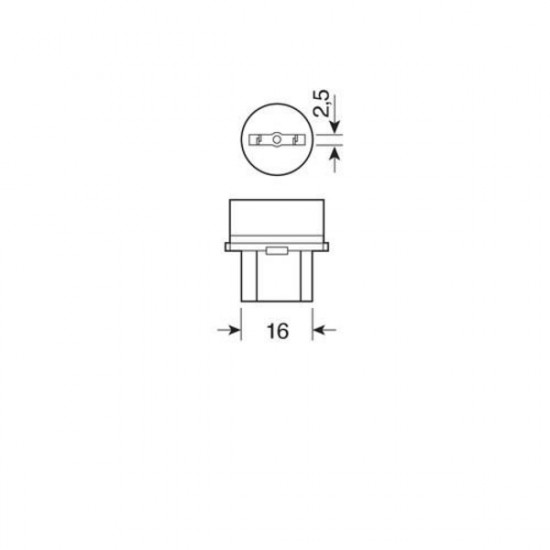Lampa P27/7W 12V 27/7W W2,5x16q STANDAR LINE ΑΛΟΓΟΝΟΥ 2ΤΕΜ. BLISTER