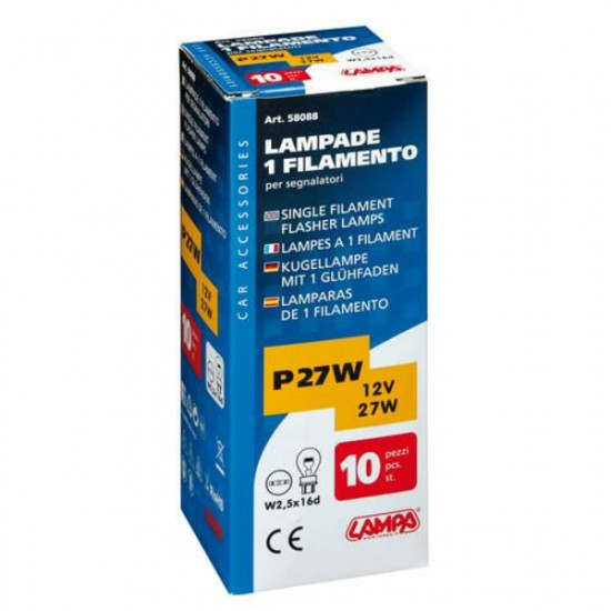 Lampa P27W 12V 27W W2,5x16d STANDAR LINE ΑΛΟΓΟΝΟΥ 10ΤΕΜ. ΚΟΥΤΙ ΓΙΑ JEEP