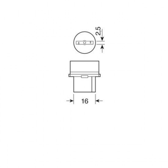 Lampa P27W 12V 27W W2,5x16d STANDAR LINE ΑΛΟΓΟΝΟΥ 2ΤΕΜ. BLISTER ΓΙΑ JEEP