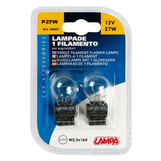 Lampa P27W 12V 27W W2,5x16d STANDAR LINE ΑΛΟΓΟΝΟΥ 2ΤΕΜ. BLISTER ΓΙΑ JEEP
