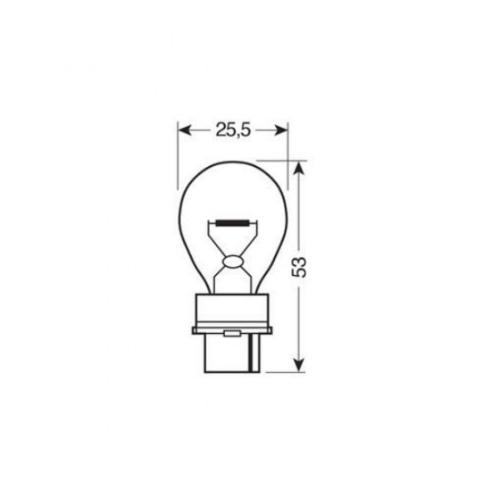 Lampa P27W 12V 27W W2,5x16d STANDAR LINE ΑΛΟΓΟΝΟΥ 2ΤΕΜ. BLISTER ΓΙΑ JEEP
