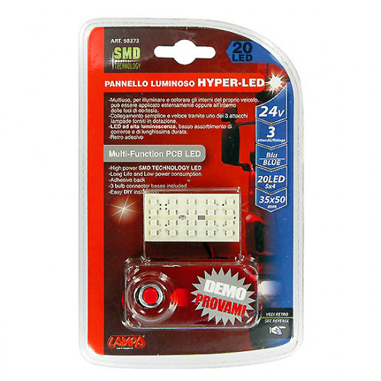 Lampa ΠΑΝΕΛ 20SMD 24V 25x50mm
