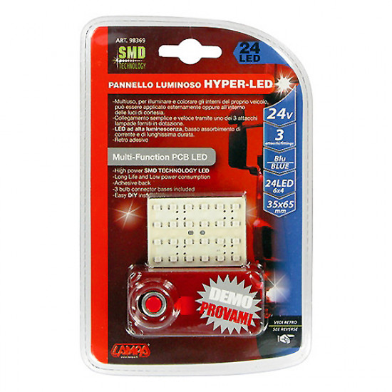 Lampa ΠΑΝΕΛ 24SMD 24V 35x50mm