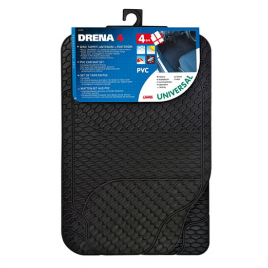 Lampa ΠΑΤΑΚΙΑ ΛΑΣΤΙΧΟ DRENA-4 ΜΑΥΡΟ ΧΡΩΜΑ-4 ΣΕΤ