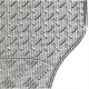 Lampa Πατάκια Universal Λάστιχο Χρώμιο - Carbon 4τμχ 65x44cm + 40x33cm
